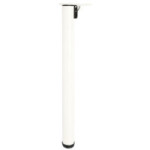 PATA DE MESA PLEGABLE BLANCA R9010 HIERRO. CON ALTURA REGULABLE 710-740 MM