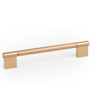 TIRADOR ALUMINIO POINT NEGRO CEPILLADO / LATÓN CAVA
