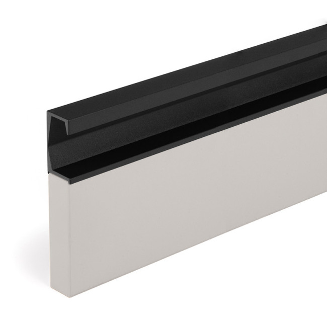 TIRADOR ALUMINIO EMBUTIR SIX L3000 NEGRO LAVA NEGRO LAVA TEXTURIZADO