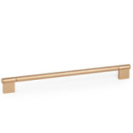 TIRADOR ALUMINIO POINT NEGRO CEPILLADO / LATÓN CAVA