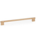 TIRADOR ALUMINIO POINT NEGRO CEPILLADO / LATÓN CAVA