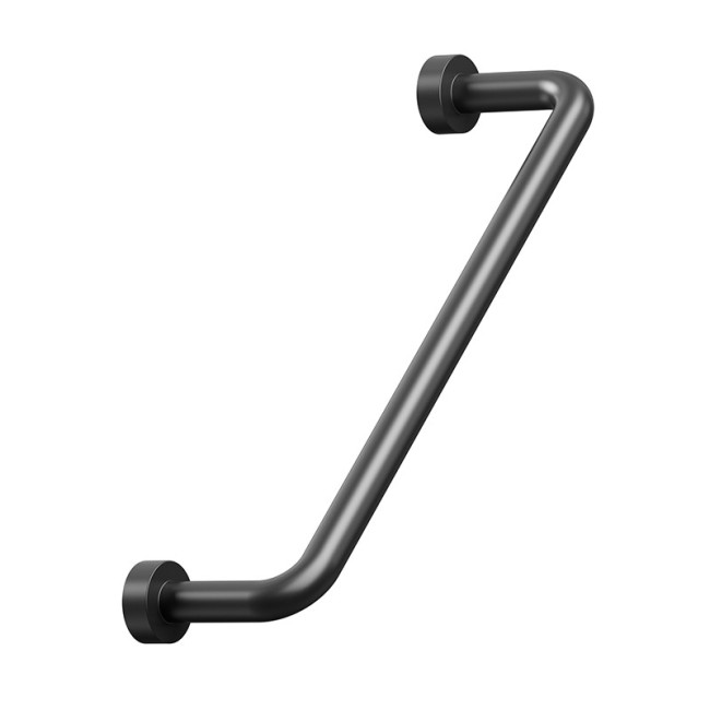 TIRADOR ZAMAK LOUNGE C160 L174 NEGRO MATE/ NIQUEL SATINADO