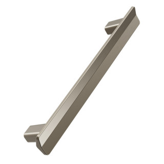 TIRADOR ZAMAK MODELO VIS A VIS LATON CEPILLADO / NEGRO / EFECTO INOX 2