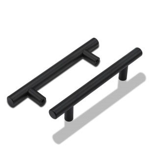 TIRADOR INOXIDABLE NEGRO PIREO Ø12mm C96 L160 INOXIDABLE 304 2