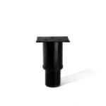 PATA METAL STORMY Ø50 H90-H150 PLACA NEGRO