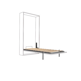 SOMIER ABATIBLE VERTICAL R++ 135x190 ANTRACITA CON PATA