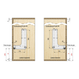 PLACAS CAMA ABATIBLE VERTIC-HORIZON GRIS JGO.HORIZONTAL 135-150 Y VERTICAL TODAS
