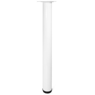 PATA REGULABLE PARA MESA. MODELO VIGO. MATERIAL ACERO. COLOR BLANCO, NEGRO, GRIS Y CROMO