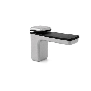 SOPORTE ESTANTE CAMILO 6-40mm RAL 9006, NEGRO, BLANCO Y BRONCE