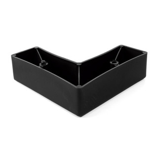PATA PLÁSTICO ESCUADRA 130X130 H35 NEGRO