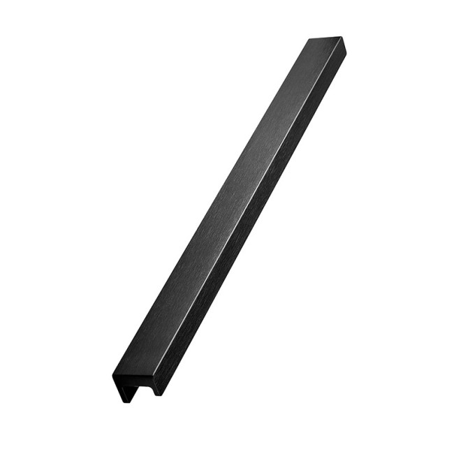 TIRADOR ALUM STATION C320 L350 NEGRO CEP NEGRO MATE CEPILLADO