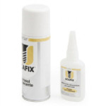 KIT DE ADHESIVO CIANOACRILATO I1100. ALTA VISCOSIDAD. CON ACELERANTE. DOS ENVASES. 50 ML + 200 ML