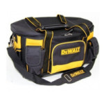 BOLSA PORTAHERRAMIENTAS SOFT 50X33X31. POLIÉSTER O NYLON. NEGRO Y AMARILLO. CREMALLERA SUPERIOR. CORREA DE HOMBRO. 50 X
