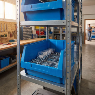 GAVETA APILABLE AZUL 600X400X300 MM 51,3 L TAYG 2