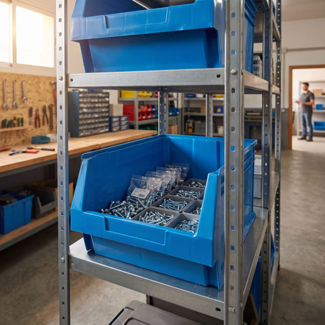 GAVETA APILABLE AZUL 600X400X300 MM 51,3 L TAYG