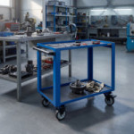 CARRO TALLER REFORZADO. ACERO PINTADO. CAPACIDAD 200KG. DOS BANDEJAS - ALYCO