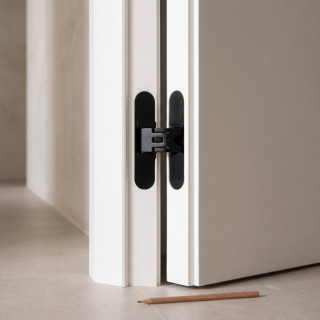 BISAGRA INVISIBLE KUBICA K6200 NEGRO  REGULACION 3D. 45Kgs/2 BISAGRA 95X60mm. 2