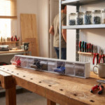 MÓDULO BASCULANTE. MODULAR. COMPARTIMENTADO. PLÁSTICO TRANSPARENTE. 9 CAJONES