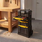 TALLER MÓVIL MODULAR 1-79-206. PLÁSTICO RÍGIDO. . NEGRO Y AMARILLO. BLOQUEABLE. 11.1 KG - STANLEY