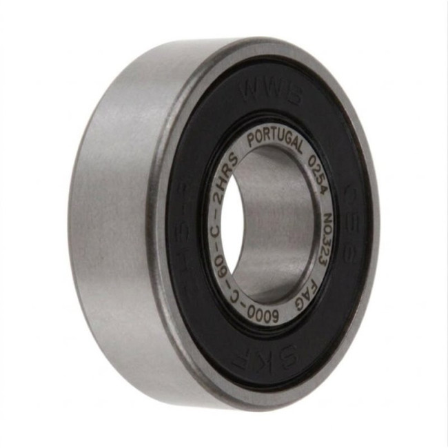 RODAMIENTO DE BOLAS WWB 6000-2RS. ACERO. SELLADO 2RS. LISO BRILLANTE