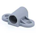 PUENTE PARA BARRA VOLTEADORA. GRIS. PARA FIJACIÓN. ALOJAMIENTO CILÍNDRICO. DIÁMETRO 12MM