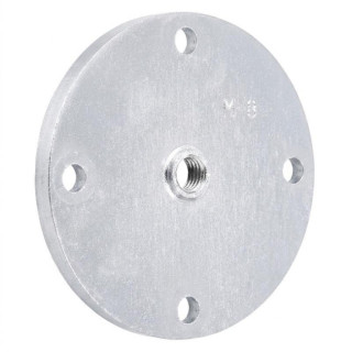 PLACA REDONDA PARA PATAS. ZINCADO. ROSCA M8. DIÁMETRO EXTERIOR 66MM - Q&AMPQ 2