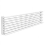 REJILLA DE VENTILACIÓN PARA HORNO. ALUMINIO. BLANCO. 8 VARILLAS