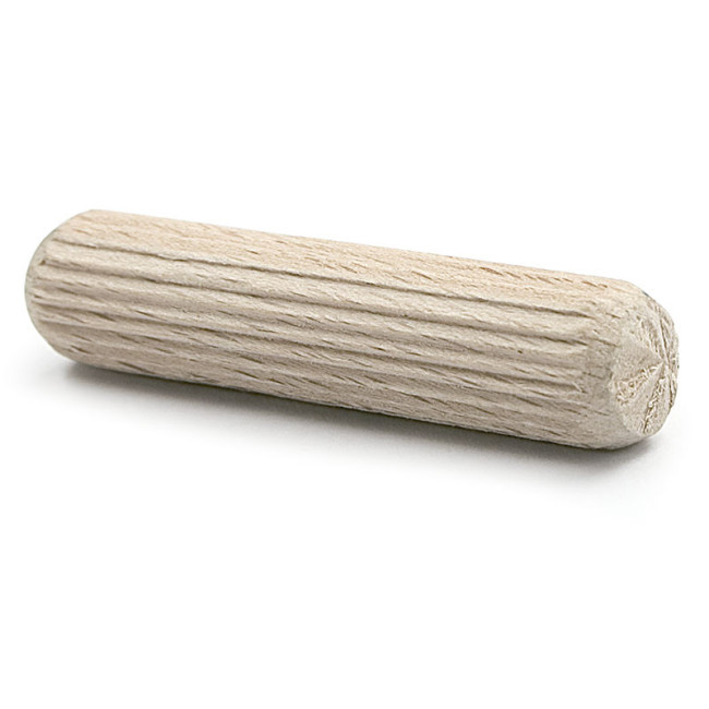 ESPIGAS DE MADERA MACIZA. CILÍNDRICA ESTRIADA. PARA CARPINTERÍA. MADERA MACIZA. DIÁMETRO 8MM