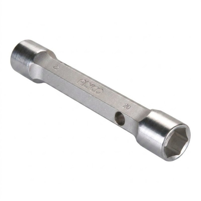 LLAVE TUBO DE DOBLE BOCA. ACERO. ZINCADO - ALYCO