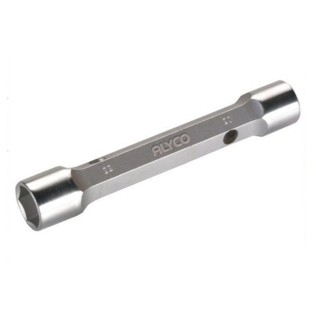 LLAVE TUBULAR DE DOBLE BOCA 16-17. ACERO - ALYCO