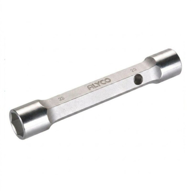 LLAVE TUBULAR DE DOBLE BOCA 16-17. ACERO - ALYCO