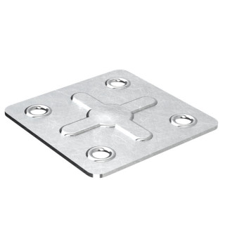 PLACA CUADRADAS FLORA 40-40 G.0,7mm ZINCADO
