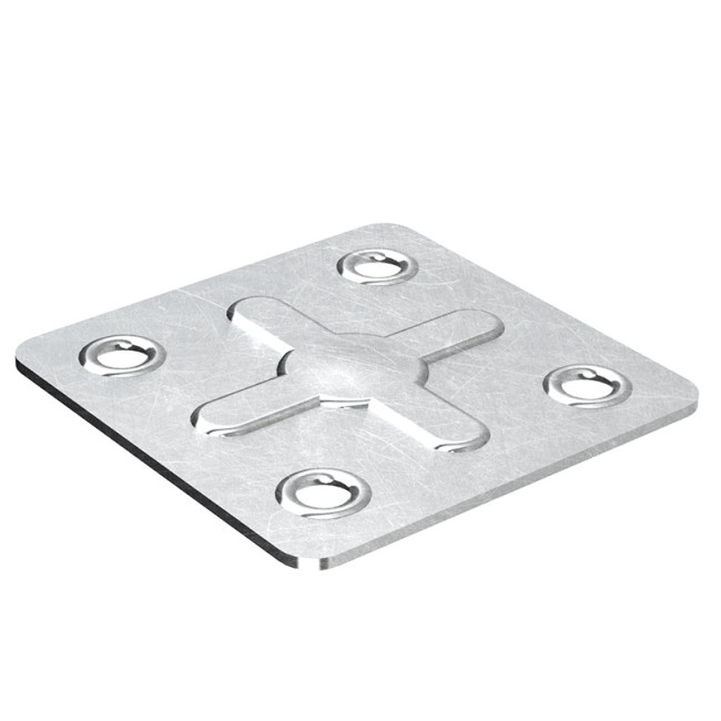 PLACA CUADRADAS FLORA 40-40 G.0,7mm ZINCADO