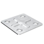 PLACA CUADRADAS FLORA 40-40 G.0,7mm ZINCADO
