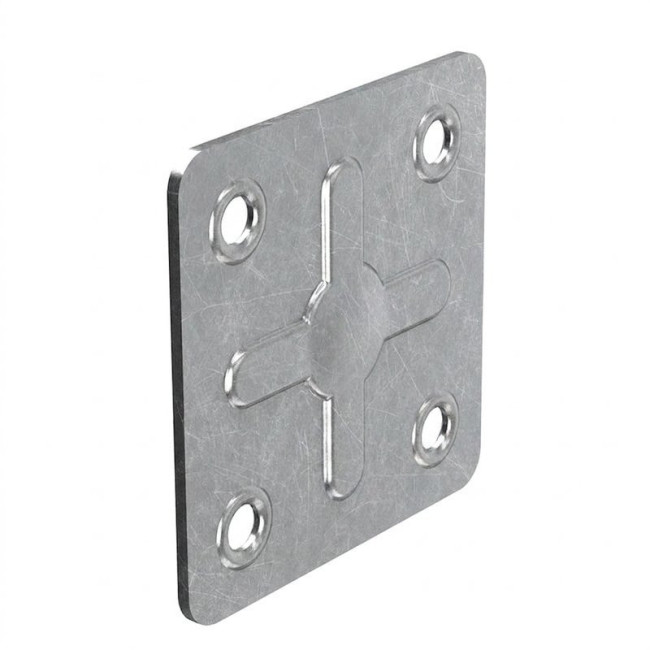 PLACA CUADRADAS FLORA 40-40 G.0,7mm ZINCADO