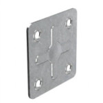 PLACA CUADRADAS FLORA 40-40 G.0,7mm ZINCADO