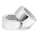 CINTA DE ALUMINIO AUTOADHESIVA. ALUMINIO. PLATA. ESPESOR 50?M. SELLADO CONDUCTOS. LONGITUD 50M
