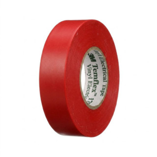 CINTA AISLANTE ELÉCTRICA. PVC. ROJO. ANCHO 19MM. LONGITUD 20M - 3M 2