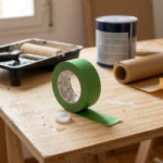 CINTA DE ENMASCARAR. PAPEL CREPÉ. ADHESIVO CAUCHO. VERDE. ANCHO 48MM - 3M