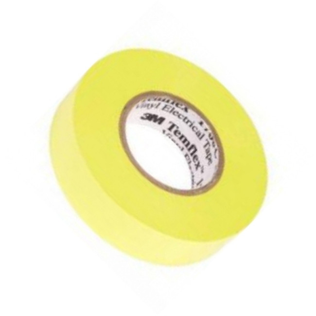 CINTA AISLANTE DE VINILO TEMFLEX 1300. PVC. AMARILLO. ADHESIVO DE CAUCHO. IEC 60454-3-1-1. ANCHO 19MM