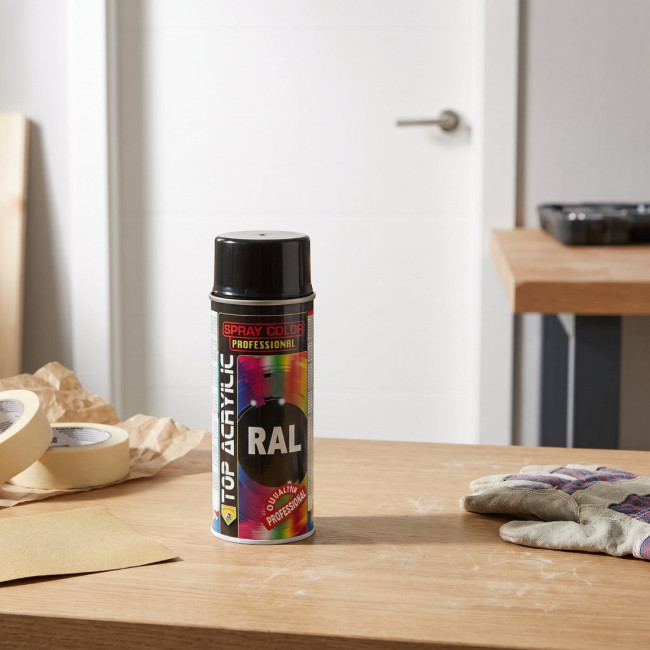SPRAY ACRILICO NEGRO MATE RAL-9005 400ml