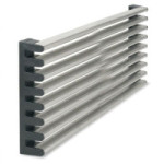 REJILLA DE VENTILACION PARA HORNO. MATERIAL ALUMINIO. ACABADO CROMO MATE. PARA MUEBLE DE 900 MM