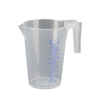 JARRA MEDIDORA. PLÁSTICO TRANSLÚCIDO. 500ML