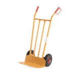 CARRO ALMACÉN DE PALA LARGA. TUBO DE ACERO. NEUMÁTICAS. 300KG - THECA