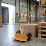 CARRO ALMACÉN DE PALA LARGA. TUBO DE ACERO. NEUMÁTICAS. 300KG - THECA