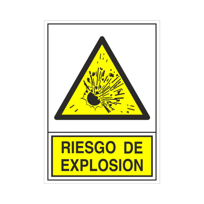 SEÑAL 321 PLAST.295X210''RIESG.EXPLOSION''