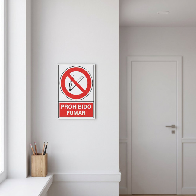 SEÑAL 400 ADHESIVA 148X105''PROHIB.FUMAR''