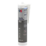 SILICONA ÁCIDA BLANCA. SELLADOR ACÉTICO. JUNTAS Y ACRISTALAMIENTO. 280 ML. CARTUCHO PARA PISTOLA. VIDRIO Y ALUMINIO - QS