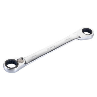 LLAVE ESTRELLA PLANA CARRACA DOBLE. ACERO. CROMADO - ALYCO