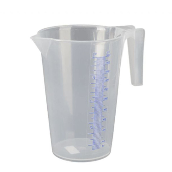 JARRA MEDIDORA TRANSPARENTE. PLÁSTICO RÍGIDO. 2 L